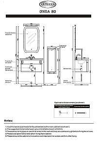 Зеркало LA TEZZA ONDA 80 в ванную от интернет-магазине сантехники Sanbest